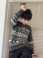 【100-160】ニットセーター 男の子 韓国風 カジュアル レトロ - 画像 (6)