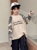 【100-160】長袖Tシャツ 男の子 カモフラ柄 ゆったり カジュアル - 画像 (5)