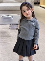 【80-140】ニットトップスorプリーツスカート 女の子 おしゃれ 学院風 - 画像 (6)