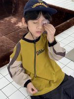【100-160】長袖Tシャツ 男の子 カジュアル 配色 お出かけ - 画像 (4)