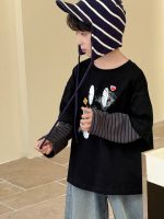 【100-160】長袖Tシャツ 男の子 レイヤード風 トレンド 合わせやすい - 画像 (5)
