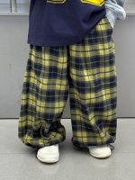 【100-160】パンツ 男の子 配色 チェック柄 ゆったり ドローコード - 画像 (5)