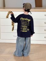 【90-160】長袖Tシャツ 男の子 アルファベット カッコイイ トレンド - 画像 (5)