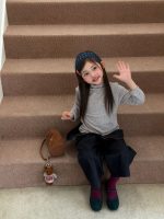 【100-160】長袖トップスorパンツ 女の子 ハイネック すっきりデイリー使い - 画像 (4)