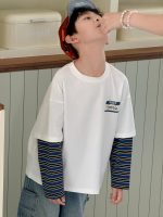 【100-160】長袖Tシャツ 男の子 切り替え カジュアル カッコイイ - 画像 (8)