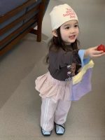 【80-130】長袖Tシャツorパンツ 女の子 韓国風 クマ柄 キュート - 画像 (4)