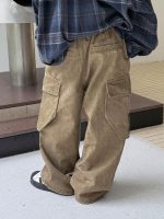 【100-160】カーゴパンツ 男の子 レトロ風 カジュアル ゆったり - 画像 (5)