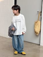 【100-170】デニムパンツ 男の子 韓国風 レトロ カジュアル - 画像 (7)