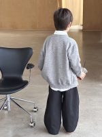 【90-160】ニットカーディガン 男の子 刺繍 韓国風 上品カジュアル - 画像 (6)