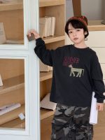 【100-160】長袖Tシャツ 男の子 プリント カジュアル 着せやすい - 画像 (5)