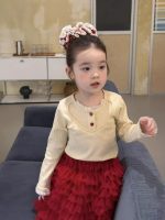 【80-130】長袖Tシャツorスカート 女の子 おしゃれ 重ね着 レース - 画像 (4)