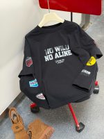 【100-170】長袖Tシャツ 男の子 韓国風 英字プリント 切り替え - 画像 (7)