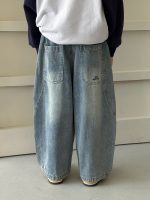 【100-160】デニムパンツ 男の子 シンプル ゆったり 合わせやすい - 画像 (5)