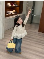 【80-130】トレーナーorパンツ 女の子 おしゃれ フリルデザイン - 画像 (5)