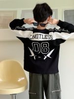 【100-160】長袖Tシャツ 男の子 アメカジ レーシング風 配色 - 画像 (5)
