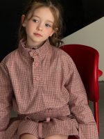 【90-140】2点セット 女の子 チェック柄 韓国風 ジャケット&フリルスカート - 画像 (5)
