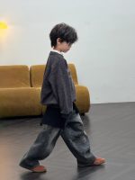 【90-160】トレーナー 男の子 英字プリント 裏起毛 あったか 着回しやすい - 画像 (5)