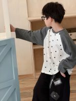 【100-160】長袖Tシャツ 男の子 韓国風 星柄 トレンド 合わせやすい - 画像 (6)