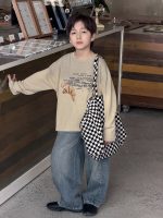 【100-170】長袖Tシャツ 男の子 グラデーション 英字プリント コットン - 画像 (5)