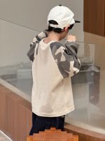 【100-160】長袖Tシャツ 男の子 カモフラ柄 ゆったり カジュアル - 画像 (6)