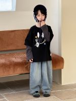【100-160】長袖Tシャツ 男の子 レイヤード風 トレンド 合わせやすい - 画像 (6)