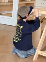 【90-160】長袖Tシャツ 男の子 アルファベット カッコイイ トレンド - 画像 (6)