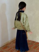 【100-160】カーディガン 女の子 花柄 ニット ガーリー 合わせやすい - 画像 (5)