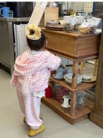 【80-130】ジップパーカーorパンツ 女の子 かわいい ボーダー柄 うさぎ耳フード - 画像 (6)