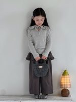 【90-150】ニットトップスorパンツ 女の子 ビッグカラー ふんわり きれいめ - 画像 (4)
