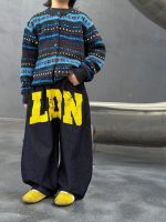 【100-150】デニムパンツ 男の子 ストリート カッコイイ ゆったり - 画像 (5)