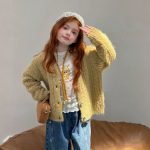 【90-140】カーディガン 女の子 無地 おしゃれ ふんわり