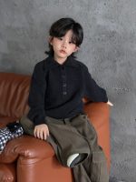 【100-150】セーター 男の子 韓国風 ニット ハイネック あったか