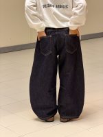 【100-170】デニムパンツ 男の子 韓国風 カーブシルエット ゆったり - 画像 (6)