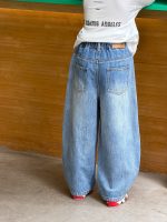 【100-170】デニムパンツ 男の子 韓国風 レトロ カジュアル - 画像 (4)