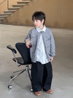 【90-160】ニットカーディガン 男の子 刺繍 韓国風 上品カジュアル - 画像 (7)