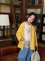 【100-160】シャツ 女の子 無地 襟付き カジュアル 着回しやすい - 画像 (7)