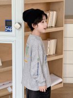 【100-160】スウェット 男の子 韓国風 ゆったり 着回しやすい - 画像 (6)
