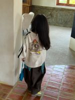 【100-160】トレーナー 女の子 カートゥーン 英字プリント カジュアル - 画像 (6)