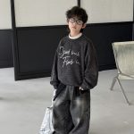 【90-160】トレーナー 男の子 英字プリント 裏起毛 あったか 着回しやすい - 画像 (6)