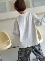 【90-160】長袖Tシャツ 男の子 胸元プリント カジュアル ゆったり - 画像 (6)