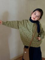 【100-160】カーディガン 女の子 花柄 ニット ガーリー 合わせやすい - 画像 (6)