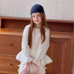 【90-140】長袖トップス 女の子 おしゃれ フリルデザイン シンプル - 画像 (3)