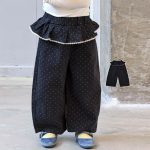 【80-140】長袖トップスorパンツ 女の子 丸襟 可愛い ガーリー - 画像 (6)