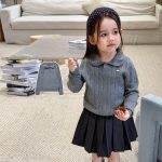 【80-140】ニットトップスorプリーツスカート 女の子 おしゃれ 学院風 - 画像 (3)