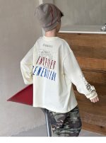 【100-160】長袖Tシャツ 男の子 英字プリント アメカジ - 画像 (3)