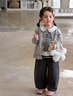 【80-140】カーディガン 女の子 おしゃれ リボン付き レース - 画像 (5)