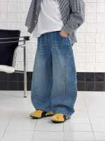 【100-170】デニムパンツ 男の子 シンプル 定番 トレンド - 画像 (3)