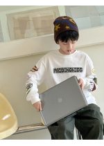 【100-160】長袖Tシャツ 男の子 シンプル やわらか デイリー使い - 画像 (4)