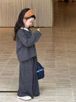 【90-140】二点セット カーディガン&ワイドパンツ 女の子 リラックス感 ゆるシルエット - 画像 (4)