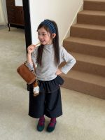 【100-160】長袖トップスorパンツ 女の子 ハイネック すっきりデイリー使い